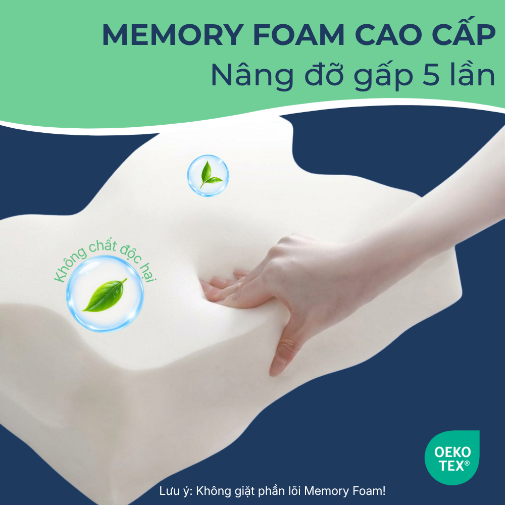 FlexiRest  - Gối Công Thái Học Hỗ Trợ Cổ Vai Gáy